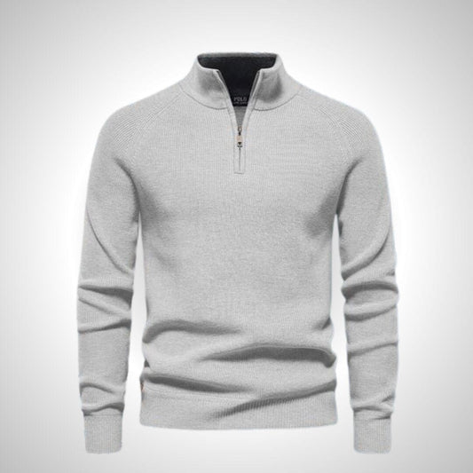 Pull Col Zippé (DÉSTOCKAGE) Ralph Lauren Elorien Gris S 