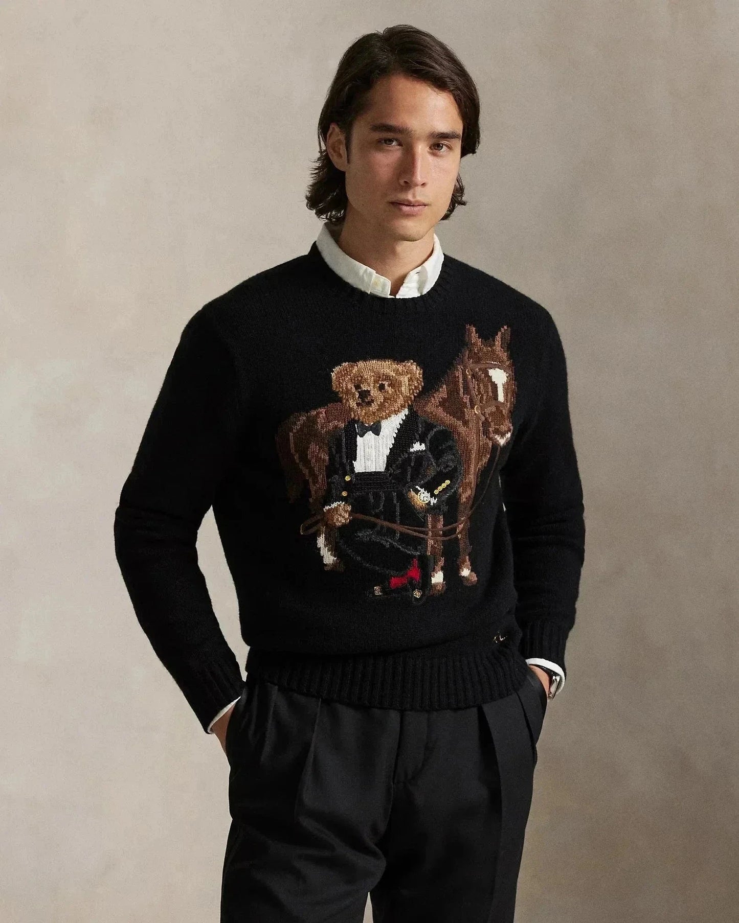 Sweater Bear | Polo Wool Sweater Polo Black Ralph Lauren Elorien 